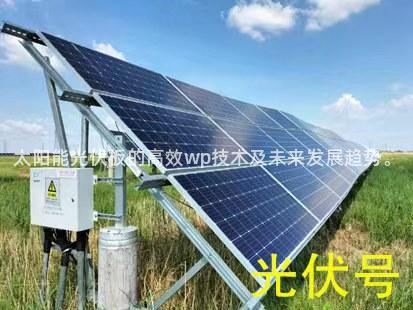 太阳能光伏板的高效wp技术及未来发展趋势。