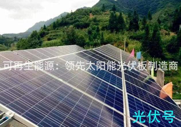 可再生能源：领先太阳能光伏板制造商