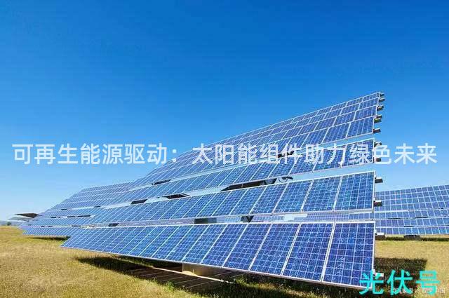 可再生能源驱动：太阳能组件助力绿色未来